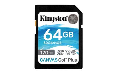Kingston Technology Canvas Go! Plus flashgeheugen 64 GB SD UHS-I Klasse 10