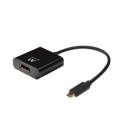 Ewent EW9825 video kabel adapter 0,15 m USB Type-C DisplayPort Zwart