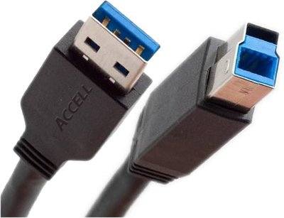 Ewent EW9623 USB-kabel 1,8 m USB 3.2 Gen 1 (3.1 Gen 1) USB A USB B Zwart